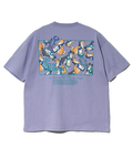go slow caravan(ゴースローキャラバン) |USA/C スクエアLOGOバックプリントゆったりTEE (MENS)