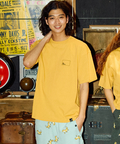 go slow caravan(ゴースローキャラバン) |USA/C スクエアLOGOバックプリントゆったりTEE (MENS)