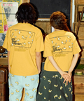 go slow caravan(ゴースローキャラバン) |USA/C スクエアLOGOバックプリントゆったりTEE (MENS)