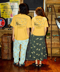 go slow caravan(ゴースローキャラバン) |USA/C スクエアLOGOバックプリントゆったりTEE (MENS)