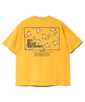 go slow caravan(ゴースローキャラバン) |USA/C スクエアLOGOバックプリントゆったりTEE (MENS)