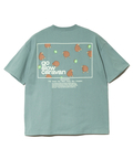 go slow caravan(ゴースローキャラバン) |USA/C スクエアLOGOバックプリントゆったりTEE (MENS)