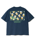 go slow caravan(ゴースローキャラバン) |USA/C スクエアLOGOバックプリントゆったりTEE (MENS)