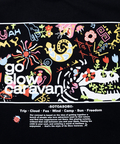 go slow caravan(ゴースローキャラバン) |USA/C スクエアLOGOバックプリントゆったりTEE (MENS)
