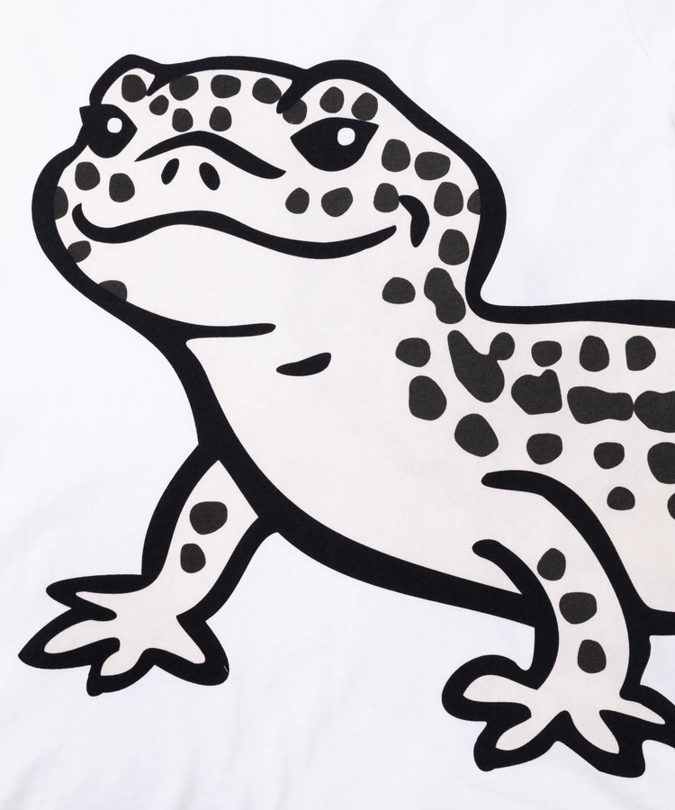 go slow caravan(ゴースローキャラバン) |USA/C レオパードゲッコー IMPACT ゆったり TEE (MENS)