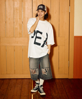 go slow caravan(ゴースローキャラバン) |USA/C PEACE びっくり BIG TEE (MENS/WOMENS)
