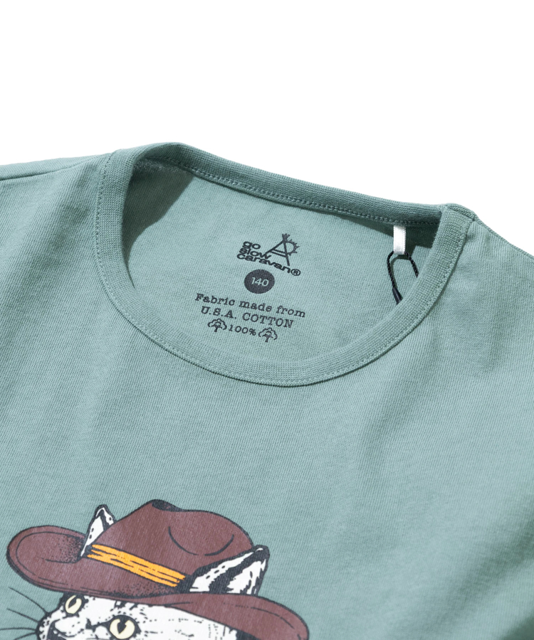 go slow caravan(ゴースローキャラバン) |KIDS USA/C バンジョー猫 TEE (KIDS)