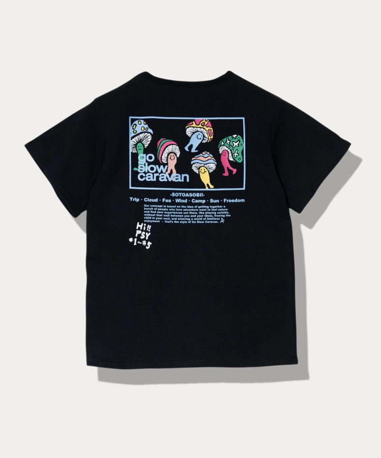 go slow caravan(ゴースローキャラバン) |KIDS USA/C  スクエアLOGOバックプリント TEE (KIDS)