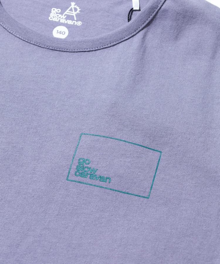 go slow caravan(ゴースローキャラバン) |KIDS USA/C  スクエアLOGOバックプリント TEE (KIDS)