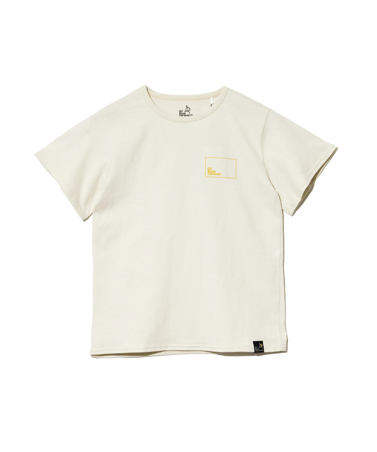 go slow caravan(ゴースローキャラバン) |KIDS USA/C  スクエアLOGOバックプリント TEE (KIDS)