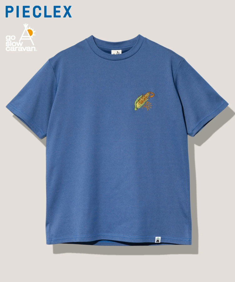 go slow caravan(ゴースローキャラバン) |PIECLEX とうもろこし刺繍 TEE (MENS)