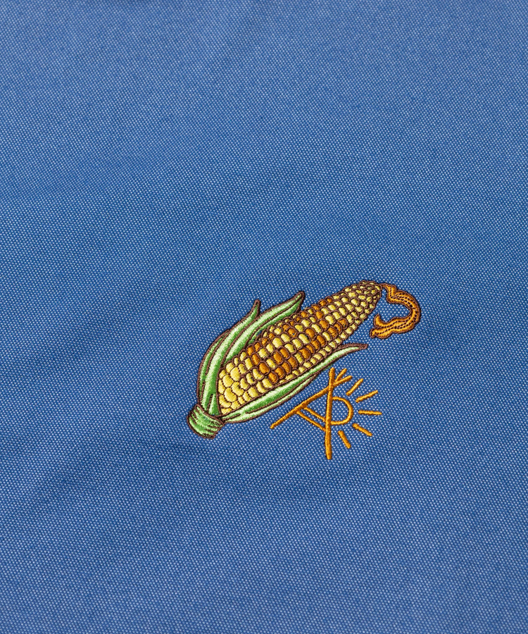 go slow caravan(ゴースローキャラバン) |PIECLEX とうもろこし刺繍 TEE (MENS)