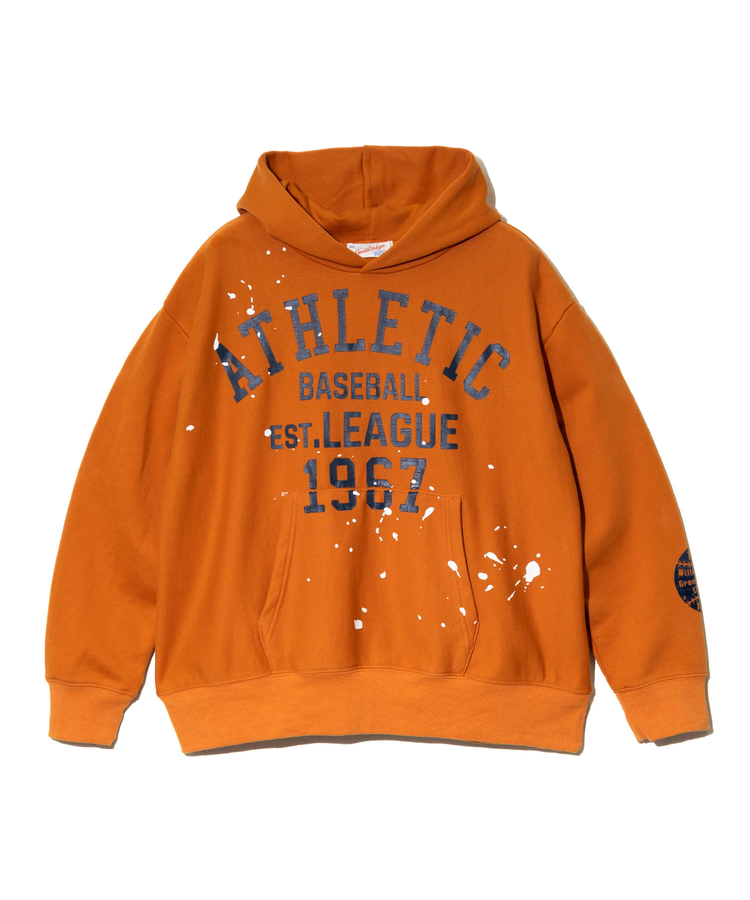 GENTIL/ジャンティー T/C裏毛プリントプルパーカー (WOMENS