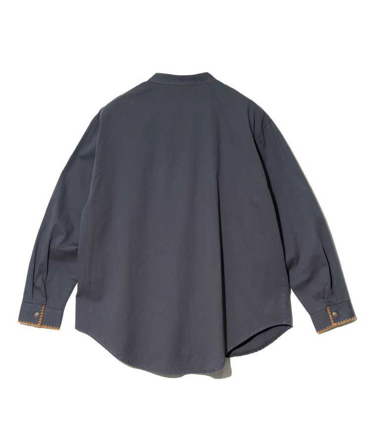 yori ブランケットステッチシャツ ベージュ セール】ブランケットステッチショートスリーブシャツ（シャツ