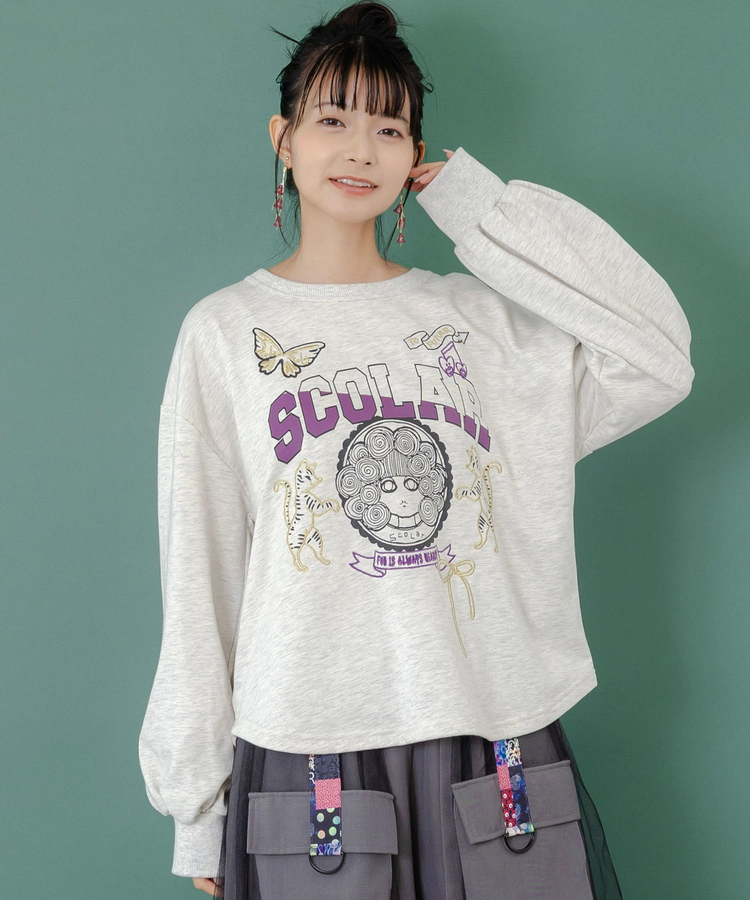 ScoLar/スカラー スカラー刺繍裏毛PO (WOMENS)｜ファッション通販