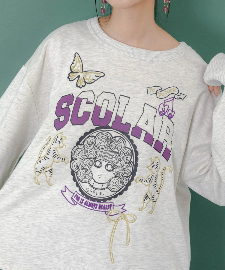 ScoLar/スカラー スカラー刺繍裏毛PO (WOMENS)｜ファッション通販