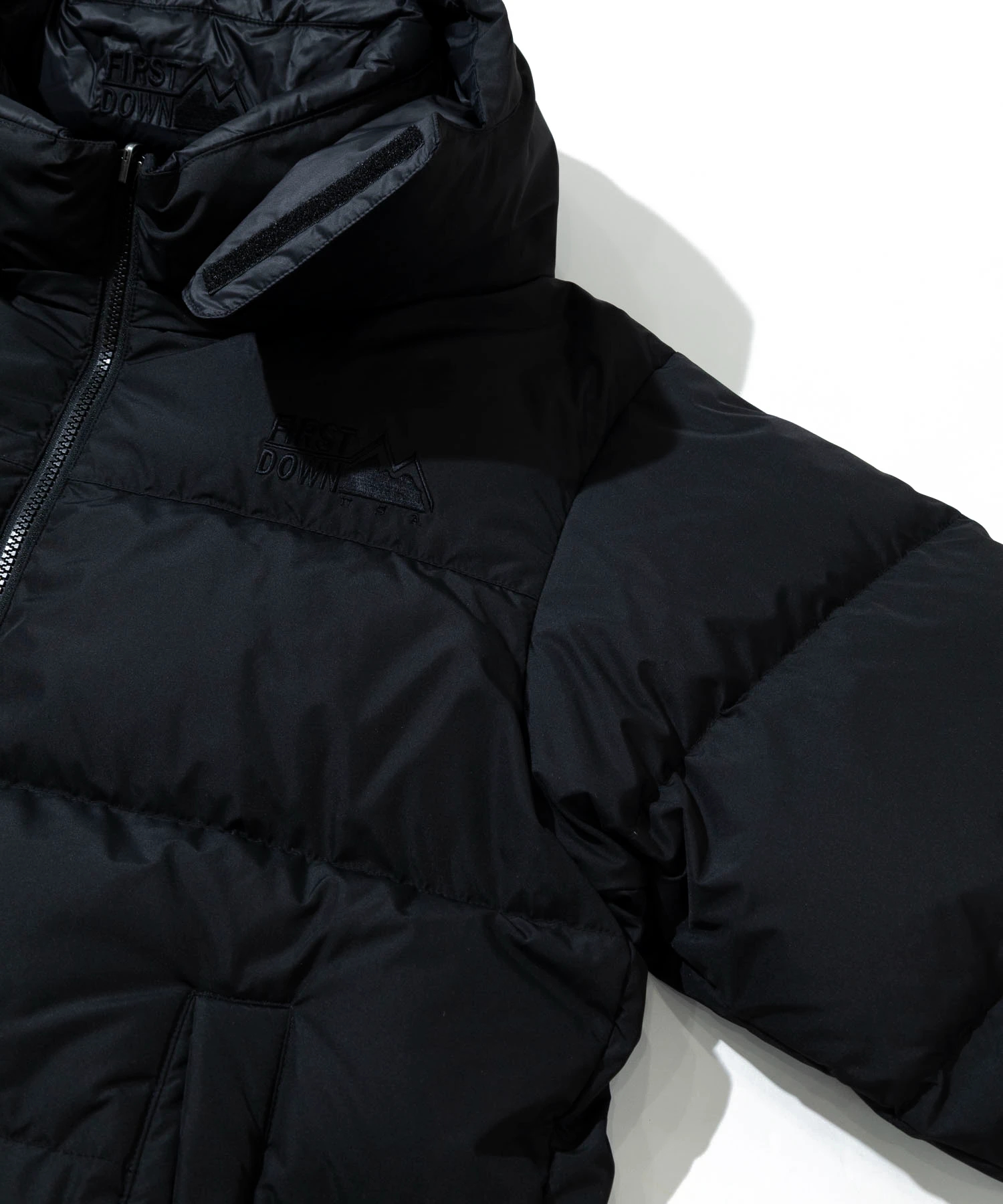 FIRST DOWN/ファーストダウン BUBBLE DOWN JKT HOOD SHORT SMU (MENS 