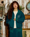 go slow caravan(ゴースローキャラバン) |ダンボールニット ドルマントラックジャケット (WOMENS)