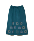 go slow caravan(ゴースローキャラバン) |ダンボールニット ペイズリー刺繍スカート (WOMENS)