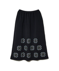 go slow caravan(ゴースローキャラバン) |ダンボールニット ペイズリー刺繍スカート (WOMENS)