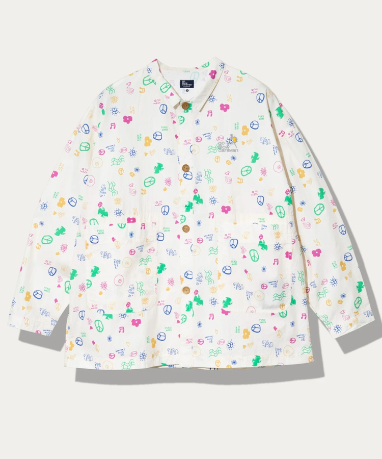 go slow caravan(ゴースローキャラバン) |オリジナル総柄Pt シャツジャケット (WOMENS)