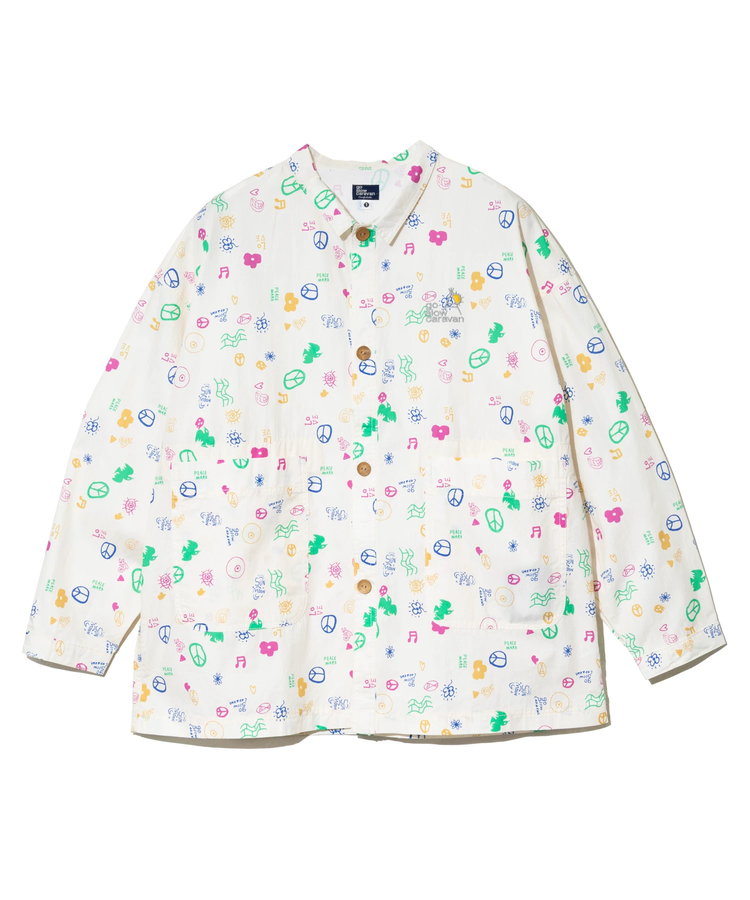 go slow caravan(ゴースローキャラバン) |オリジナル総柄Pt シャツジャケット (WOMENS)