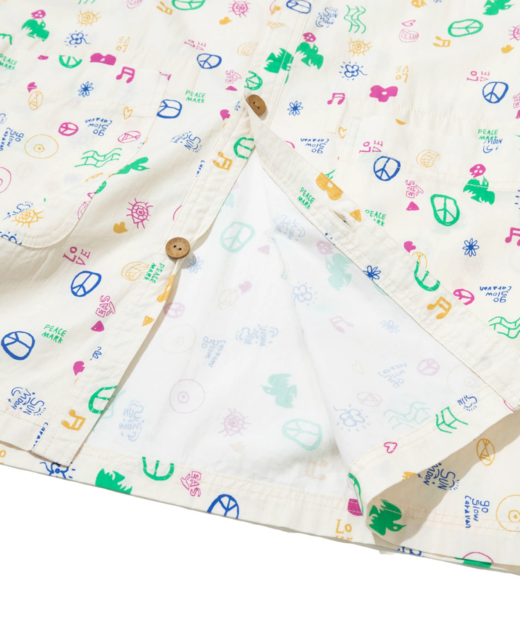 go slow caravan(ゴースローキャラバン) |オリジナル総柄Pt シャツジャケット (WOMENS)