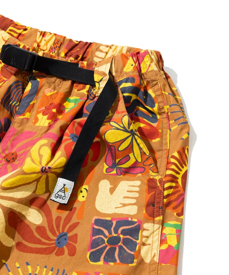 go slow caravan(ゴースローキャラバン) |タイプライター総柄プリントワイドパンツ (WOMENS)