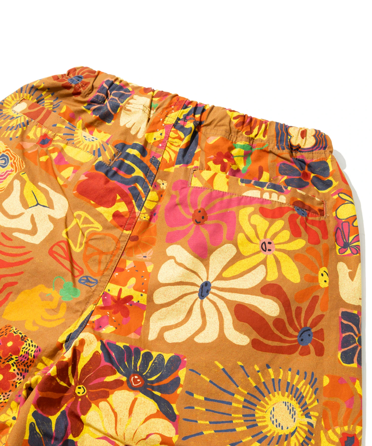 go slow caravan(ゴースローキャラバン) |タイプライター総柄プリントワイドパンツ (WOMENS)