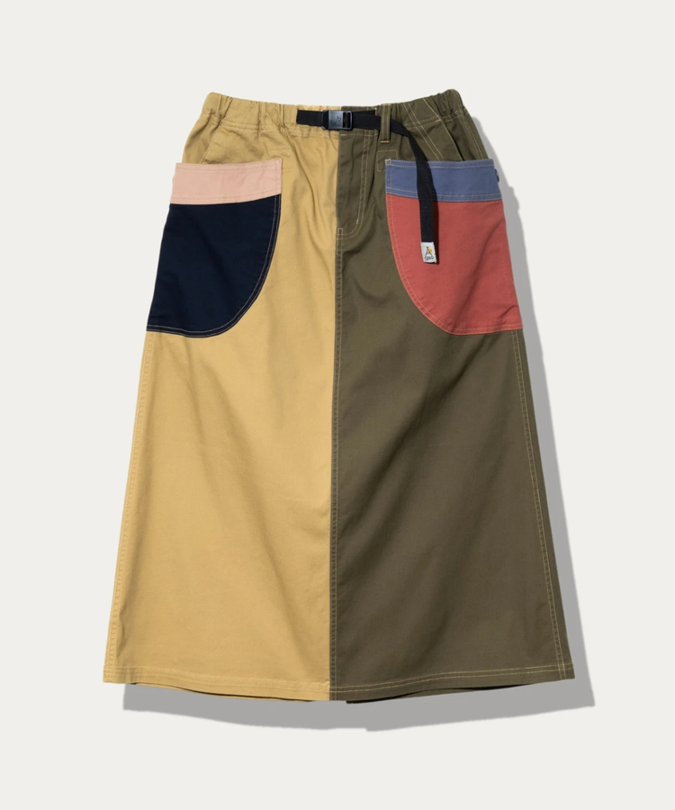 go slow caravan(ゴースローキャラバン) |ストレッチオックスクレイジー脇ポケスカート (WOMENS)