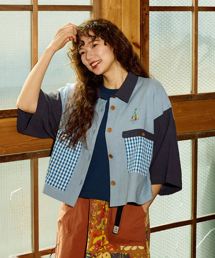 go slow caravan(ゴースローキャラバン) |C/R ミドルスリーブシャツ (WOMENS)