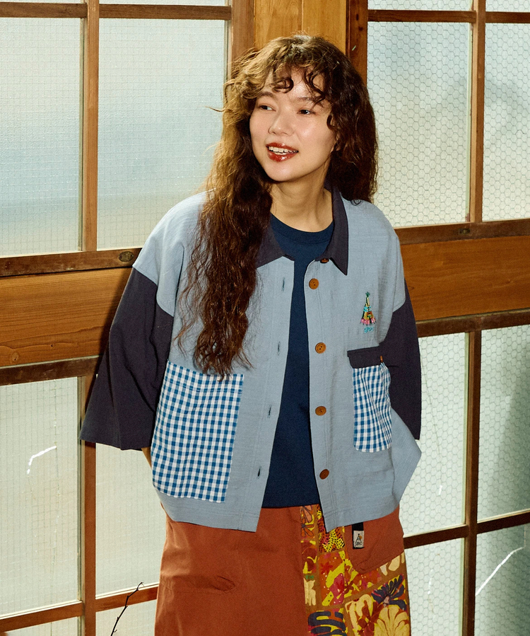 go slow caravan(ゴースローキャラバン) |C/R ミドルスリーブシャツ (WOMENS)