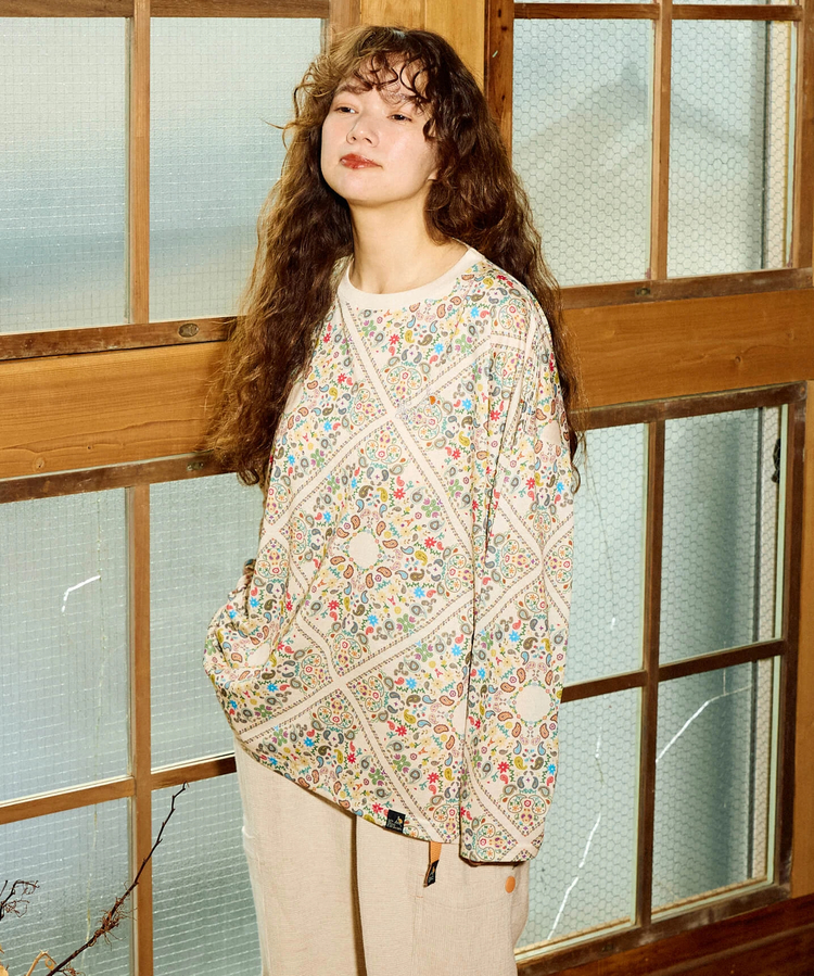 go slow caravan(ゴースローキャラバン) |ガラガラロングスリーブTEE (WOMENS)