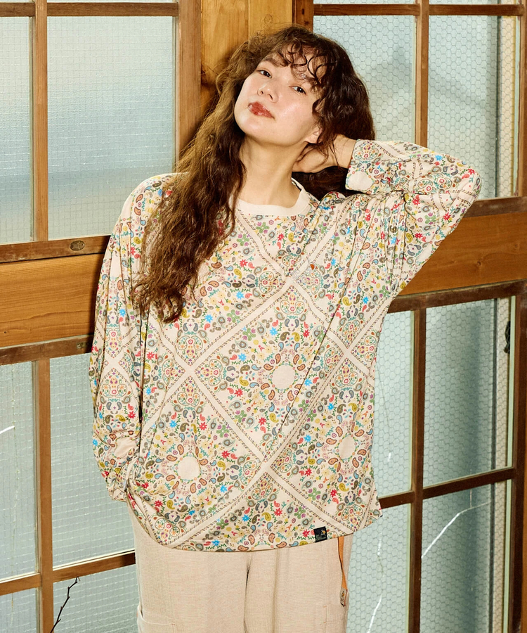 go slow caravan(ゴースローキャラバン) |ガラガラロングスリーブTEE (WOMENS)