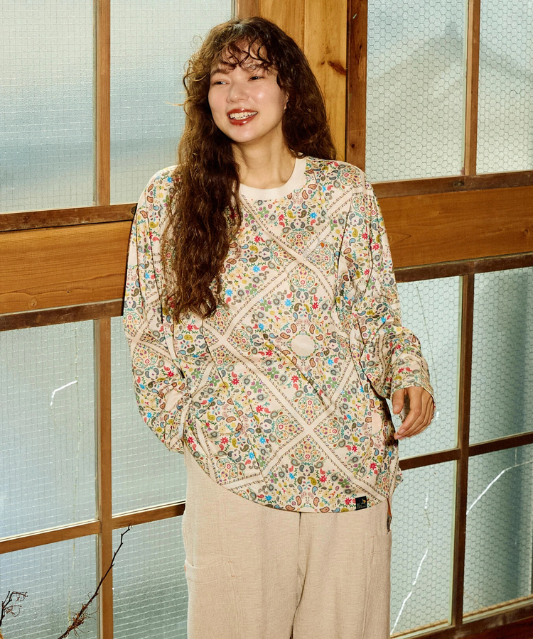 go slow caravan(ゴースローキャラバン) |ガラガラロングスリーブTEE (WOMENS)