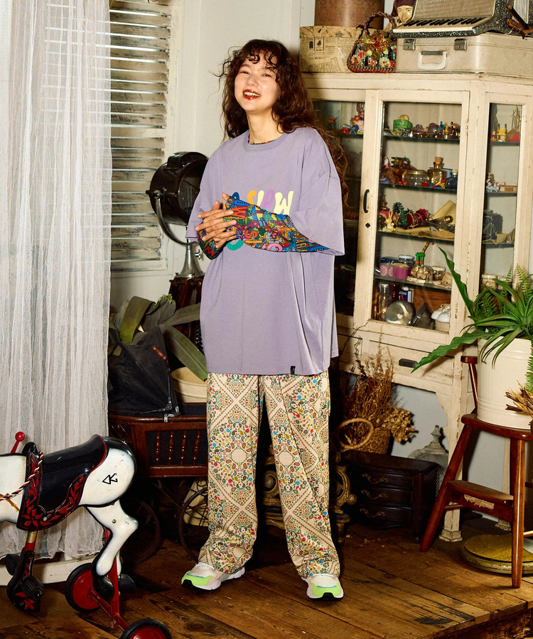 go slow caravan(ゴースローキャラバン) |ガラガライージーワイドパンツ (WOMENS)