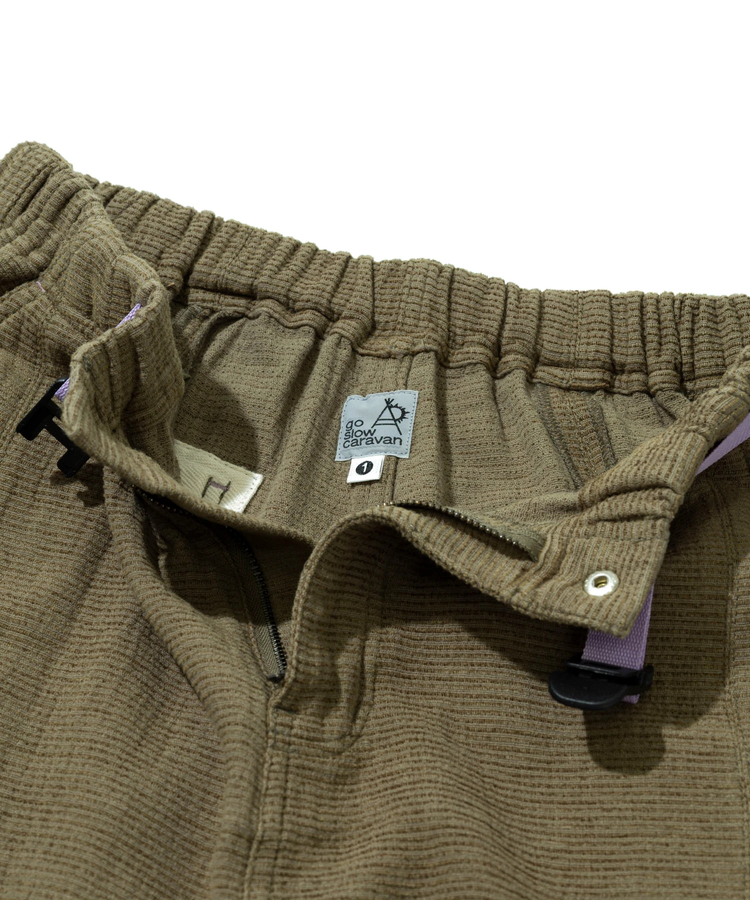 go slow caravan(ゴースローキャラバン) |C/L/R カラーステッチサイドポケットパンツ (WOMENS)