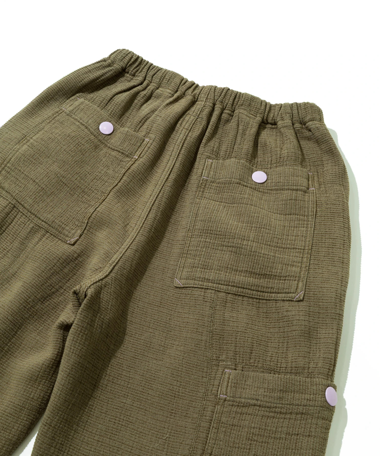 go slow caravan(ゴースローキャラバン) |C/L/R カラーステッチサイドポケットパンツ (WOMENS)