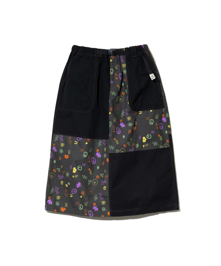 go slow caravan(ゴースローキャラバン) |タイプライタープリント切替スカート (WOMENS)