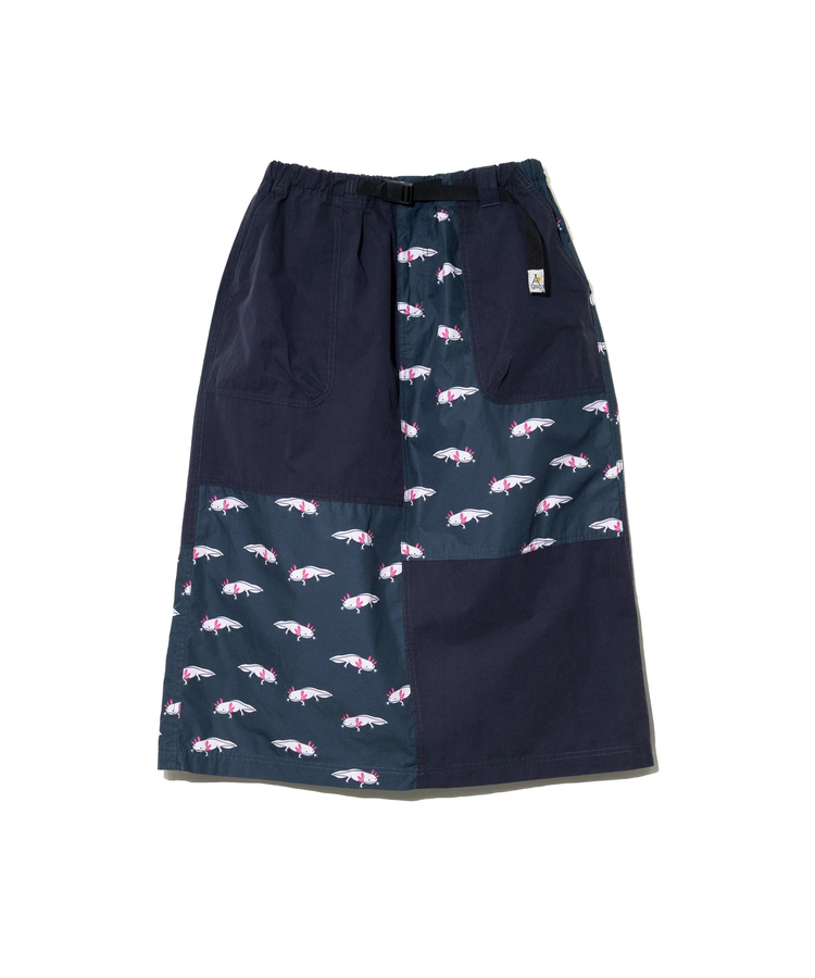 go slow caravan(ゴースローキャラバン) |タイプライタープリント切替スカート (WOMENS)