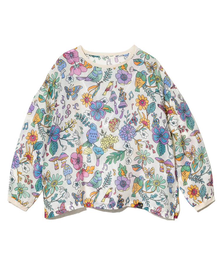 go slow caravan(ゴースローキャラバン) |虫よけハッピーフラワーシースループルオーバー (WOMENS)