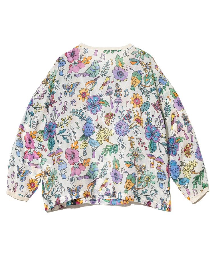 go slow caravan(ゴースローキャラバン) |虫よけハッピーフラワーシースループルオーバー (WOMENS)