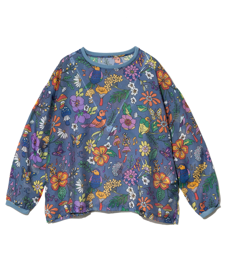 go slow caravan(ゴースローキャラバン) |虫よけハッピーフラワーシースループルオーバー (WOMENS)