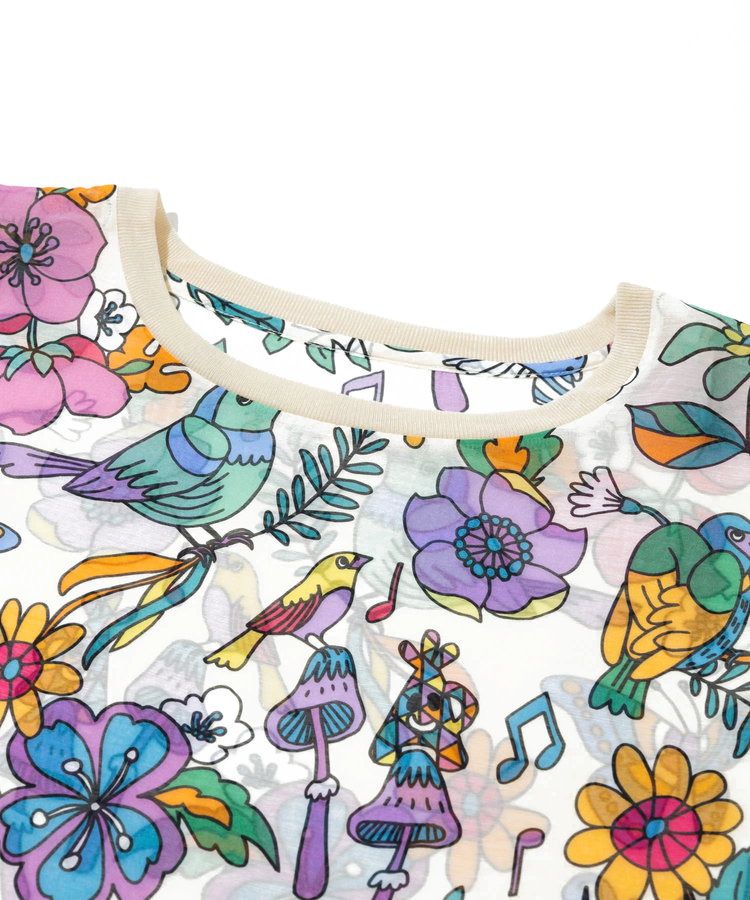 go slow caravan(ゴースローキャラバン) |虫よけハッピーフラワーシースループルオーバー (WOMENS)