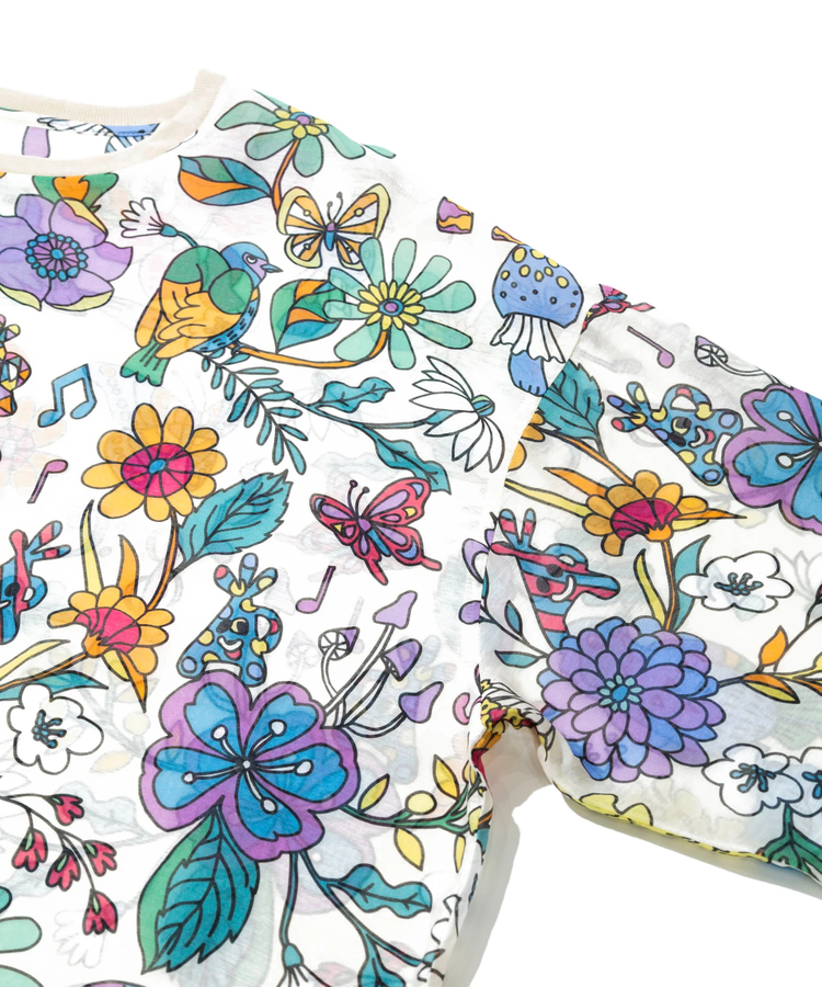 go slow caravan(ゴースローキャラバン) |虫よけハッピーフラワーシースループルオーバー (WOMENS)