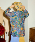 go slow caravan(ゴースローキャラバン) |虫よけハッピーフラワーシースルーシャツジャケット (WOMENS)