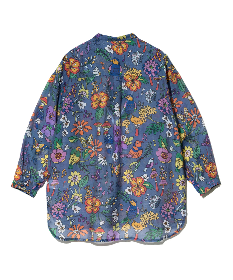 go slow caravan(ゴースローキャラバン) |虫よけハッピーフラワーシースルーシャツジャケット (WOMENS)