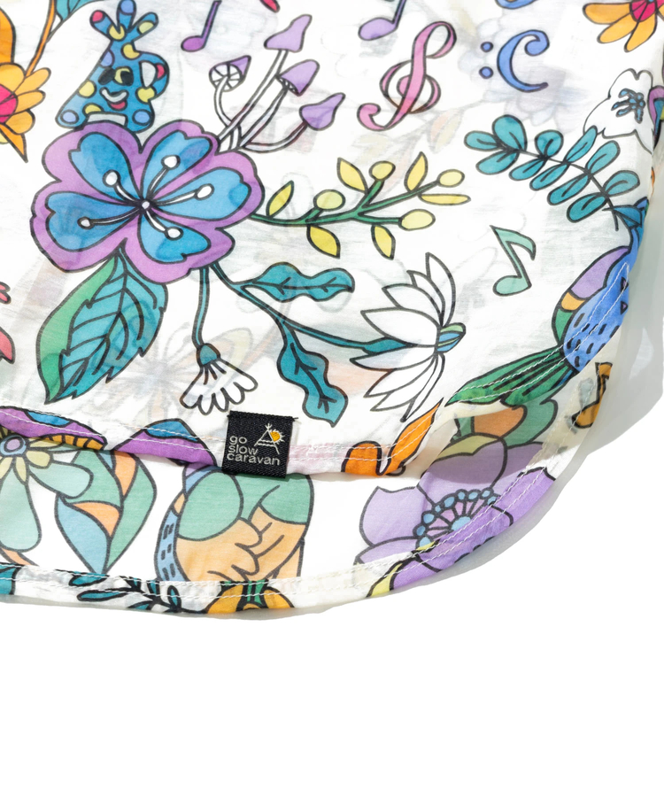 go slow caravan(ゴースローキャラバン) |虫よけハッピーフラワーシースルーシャツジャケット (WOMENS)