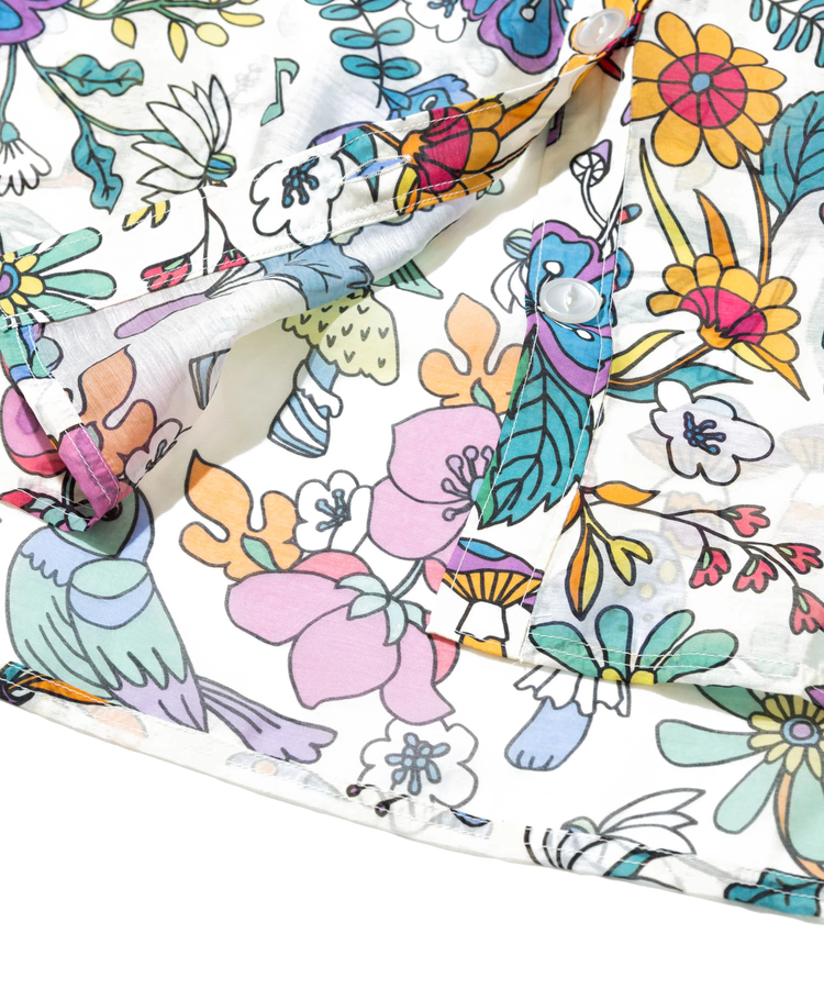 go slow caravan(ゴースローキャラバン) |虫よけハッピーフラワーシースルーシャツジャケット (WOMENS)