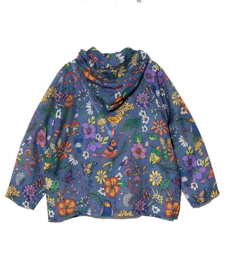 go slow caravan(ゴースローキャラバン) |虫よけハッピーフラワーシースルーパーカージャケット (WOMENS)